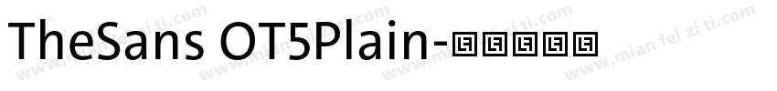 TheSans OT5Plain字体转换